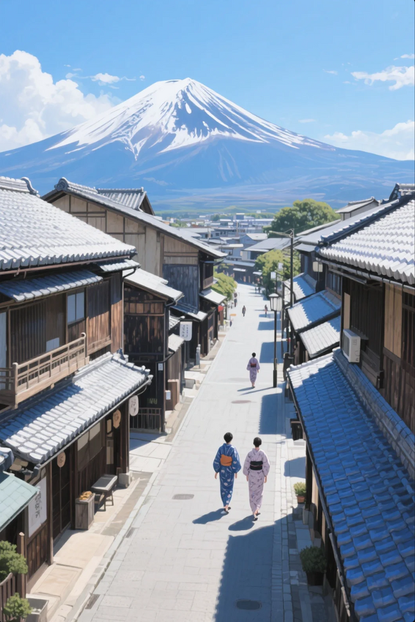 Paint by Numbers - Fuji's Timeless Stroll