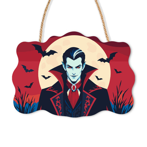 Halloween Vampire Door Sign - Paint by Numbers wooden door sign kit photo 3