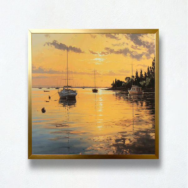 Golden Bay Reflections Paint by Numbers | PaintEasy