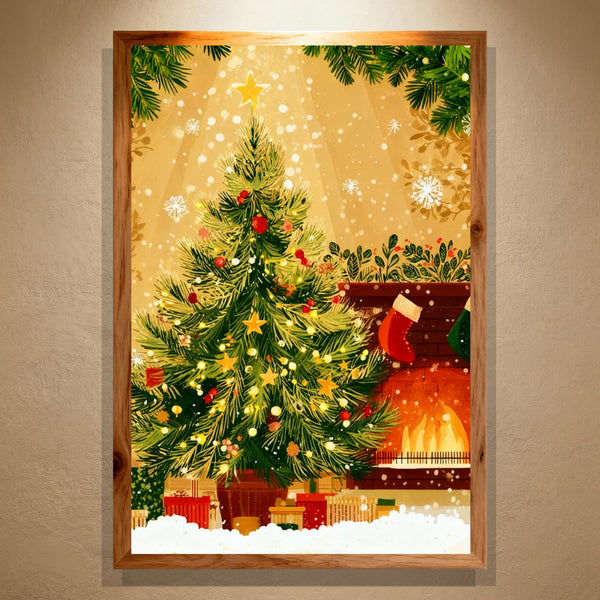 Paint by Numbers：Golden Christmas Tree