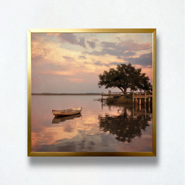Golden Dusk Lake Reflections Paint by Numbers | PaintEasy