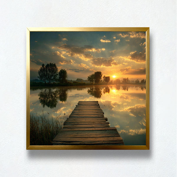 Golden Path Sunrise Paint by Numbers Kit | PaintEasy