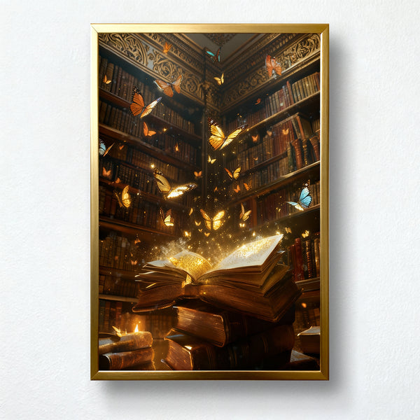 Golden Spellbound Library Paint by Numbers Kit | PaintEasy