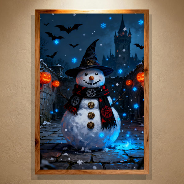 Paint by Numbers：Witchy Snowman