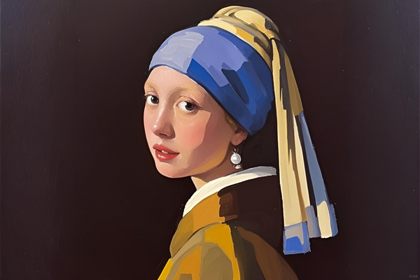 Paint by Numbers：Het meisje met de parel | Paint Easy | 1665