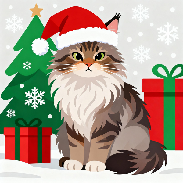 Paint by Numbers: Holy Maine Coon Gift Cat