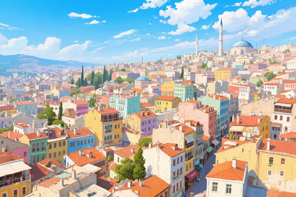 Paint by Numbers - Istanbul Pastel Panorama