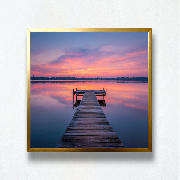 Lavender Dock Reflections Paint by Numbers | PaintEasy