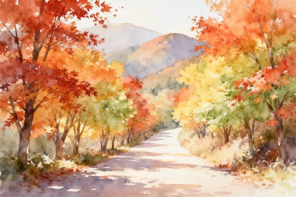 Paint by Numbers：Maple Leaf Path