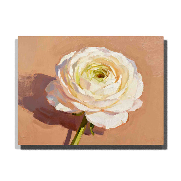 Mocha Mousse Ivory Flower Bloom Paint by Numbers Kit | PaintEasy