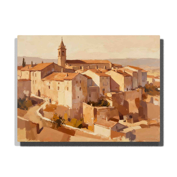 Mocha Mousse Old Town Vista Paint by Numbers Kit | PaintEasy