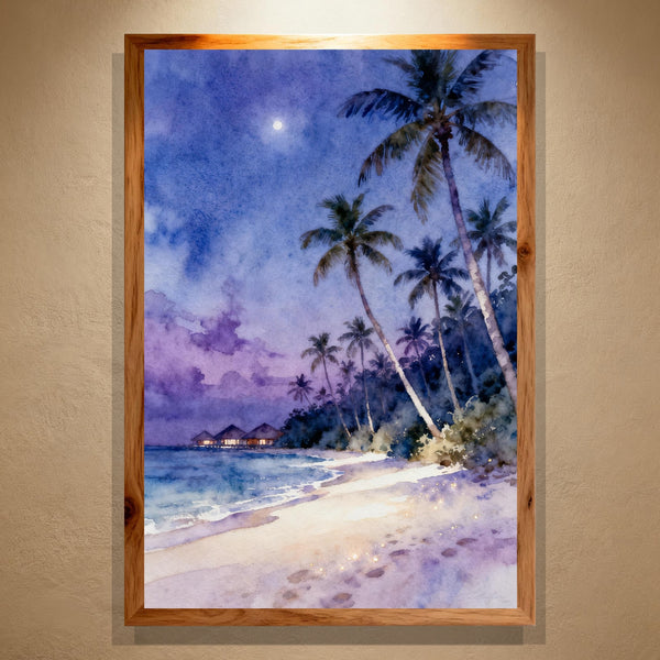 Moonlit Shore – Paint by Numbers Kit