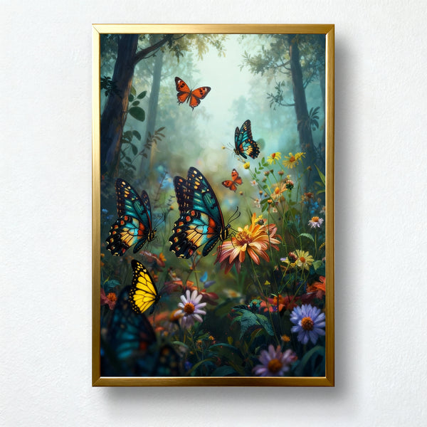 Morning Meadow Butterflies Paint by Numbers Kit | PaintEasy