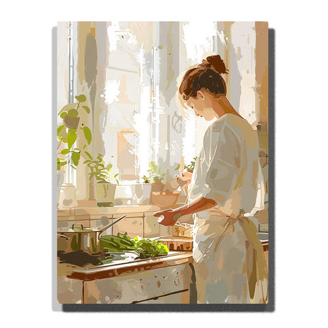 Morning Breakfast for the Family – Mother’s Day Paint by Numbers Kit