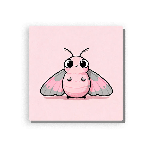 Pink Moth Cuddle – Soft Meadow Glow Paint by Numbers Kit | PaintEasy