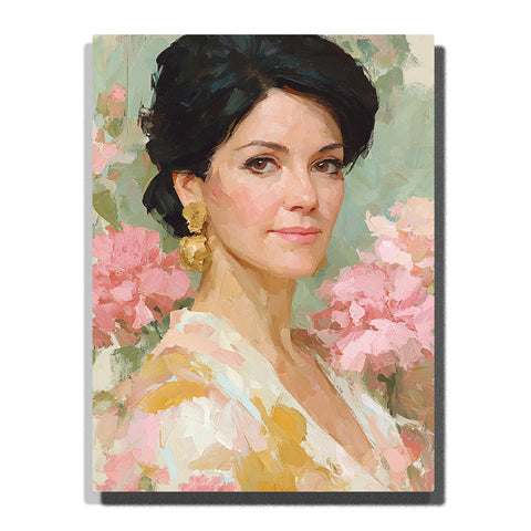 Mother’s Day Floral Portrait – Mother’s Day Paint by Numbers Kit