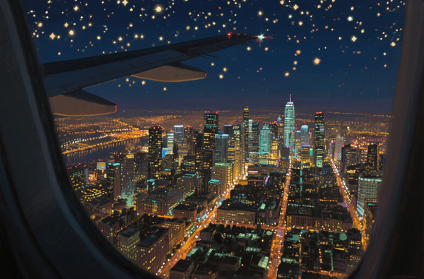 Paint by Numbers - Night Flight Over Metropolis
