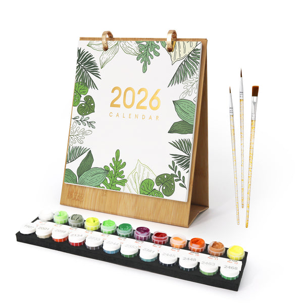 Paint by Numbers：2026 Desk Calendar VI