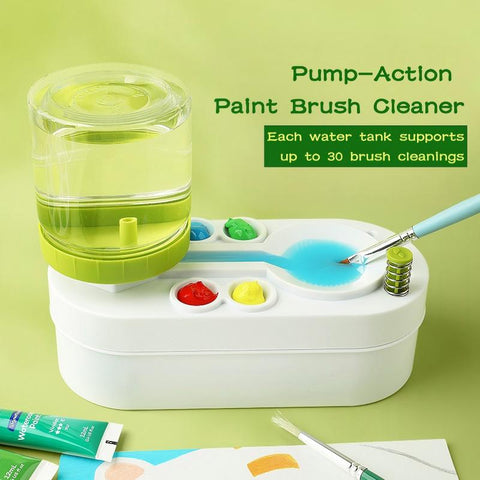 Pump-Action Paint Brush Cleaner