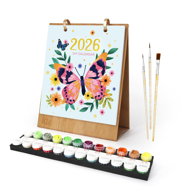Paint by Numbers：2026 Desk Calendar VII