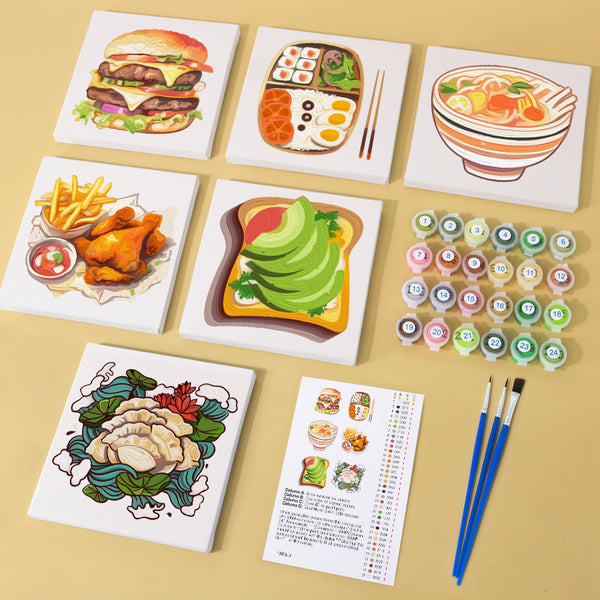 Paint by Numbers - Gourmet Digital Oil Painting Set