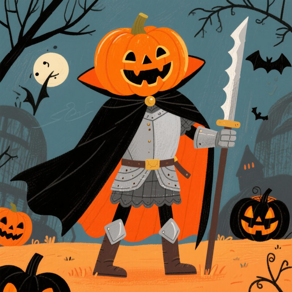 Paint by Numbers：Pumpkin Knight