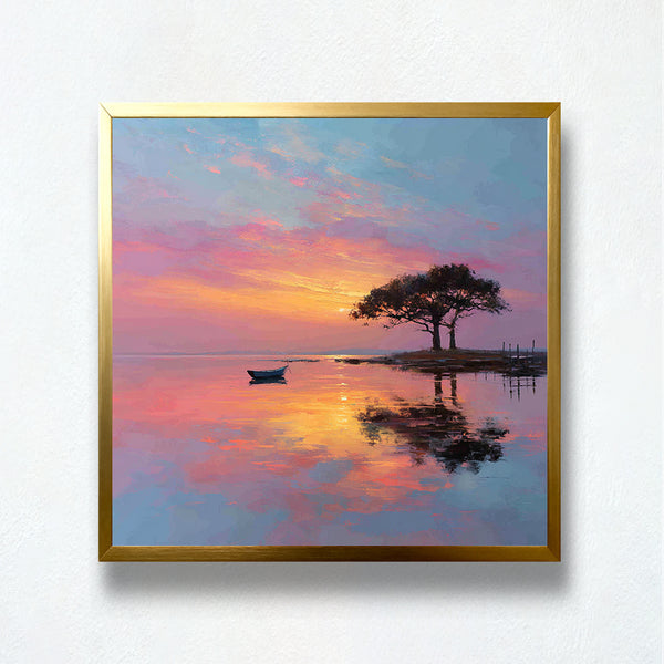 Pastel Horizon Reflections Paint by Numbers | PaintEasy