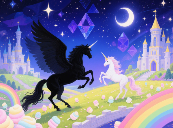 Diamond Painting - Pegasus  Unicorn Celestial Dance