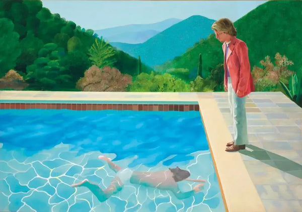 Paint by Numbers：Pool with Two Figures_David Hockney1972