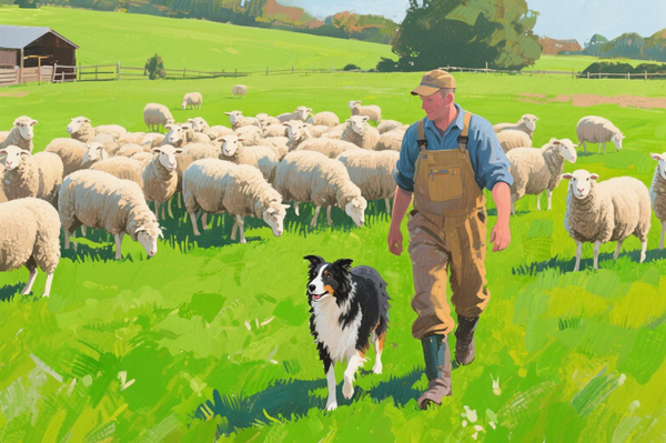 Paint by Numbers：Sheepdog Herding