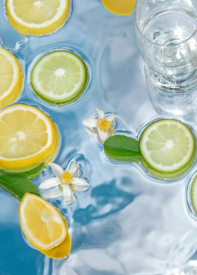 Paint by Numbers：Refreshing Water Dance Painting the Crispness of Lemon and Lime in Water with Color DIY Art Kit