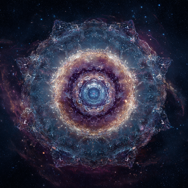 Resonance Core Mandala Paint by Numbers | Cosmic Energy Mindfulness Wall Art