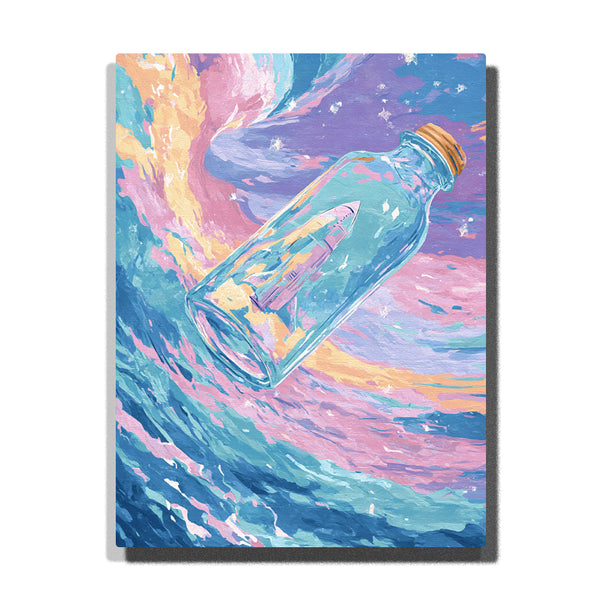 Rocket in a Bottle Paint by Numbers | Kids Space Adventure Art Kit | PaintEasy