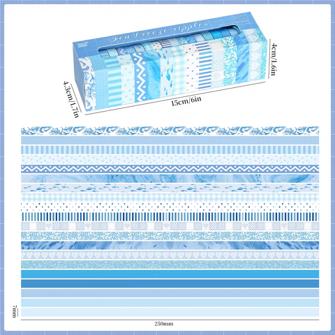 Color Poetry — Sea Breeze Ripples decorative edge surround