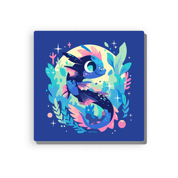 Sea Creature Dragon Baby – Kids Paint by Numbers Kit | PaintEasy