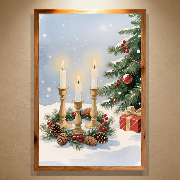 Paint by Numbers：Silent Christmas Candlelight Whispers