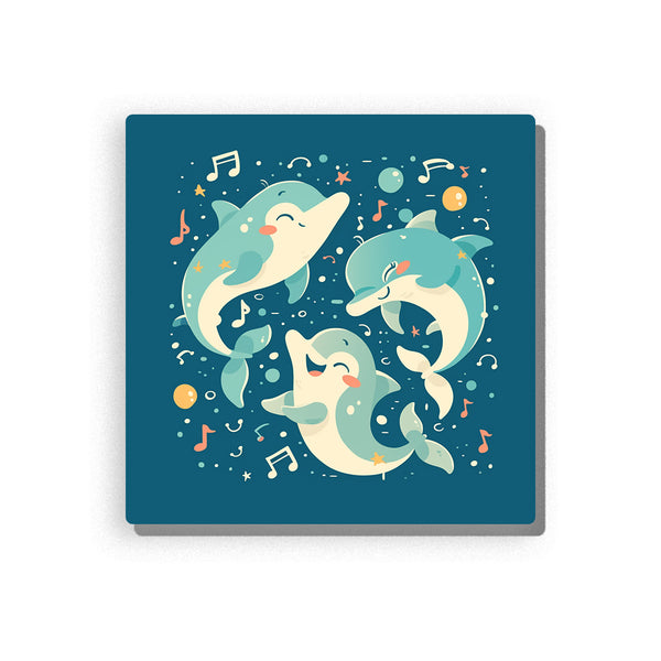 Singing Dolphin Crew – Kids Paint by Numbers Kit | PaintEasy