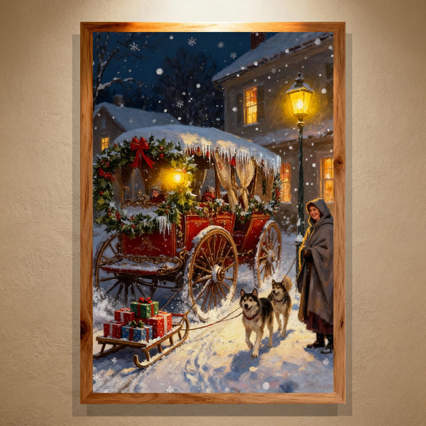 Paint by Numbers：Sleigh in Snow