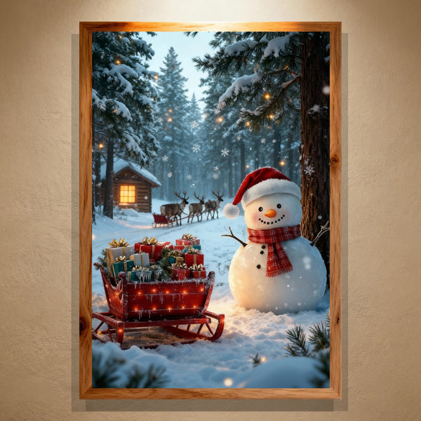 Paint by Numbers：Snow - covered Path to Christmas