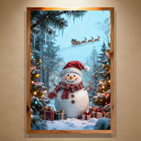 Paint by Numbers：Snowman’s Christmas Eve