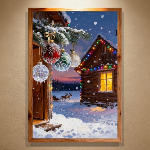 Paint by Numbers：Snowy Night Village