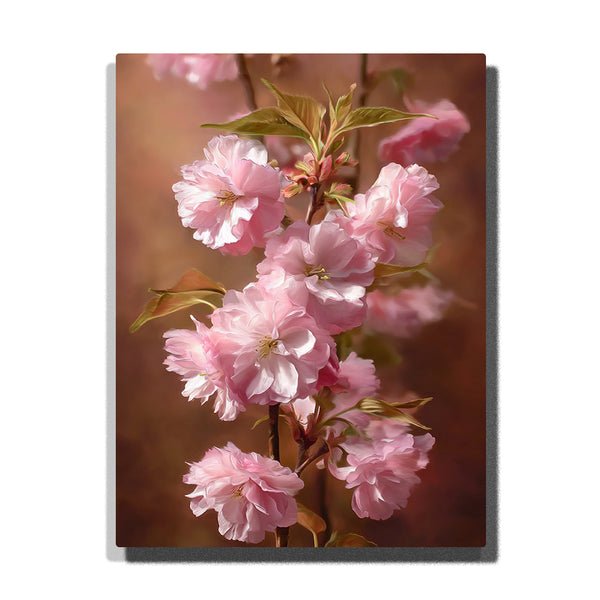 Soft Pink Cherry Blossoms Paint by Numbers | Romantic Spring Bloom Art Kit | PaintEasy