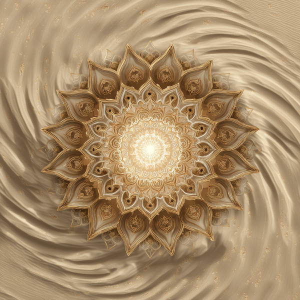 Solar Haven Mandala Paint by Numbers | Desert Sun Mandala Art for Strength, Focus & Calm
