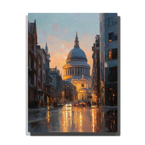 St. Paul’s Cathedral Sunset – UK Paint by Numbers Kit | PaintEasy