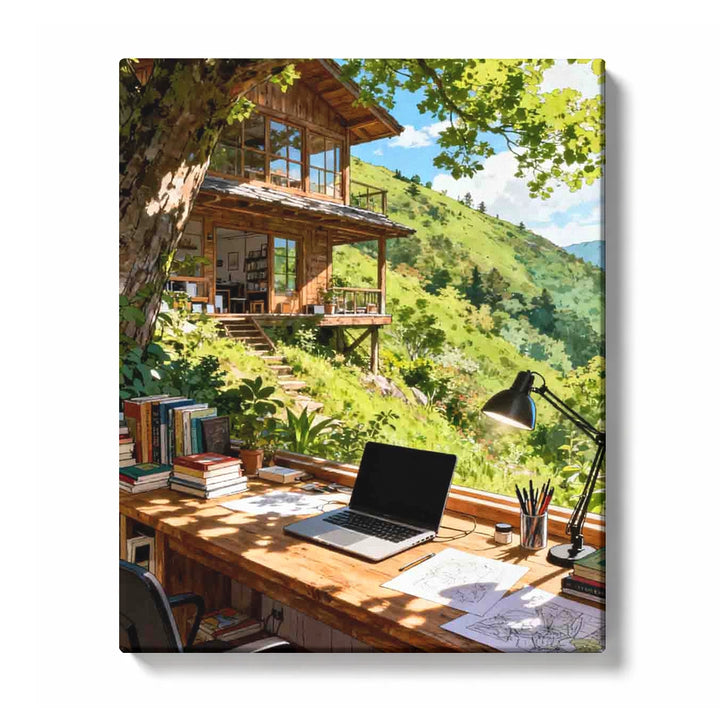 Studio in the Hills – Paint by Numbers Kit