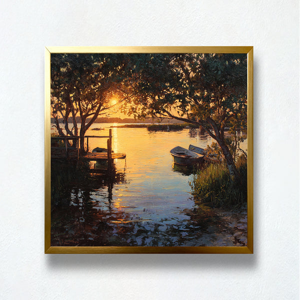 Sunlit Cove Evening Paint by Numbers Kit | PaintEasy