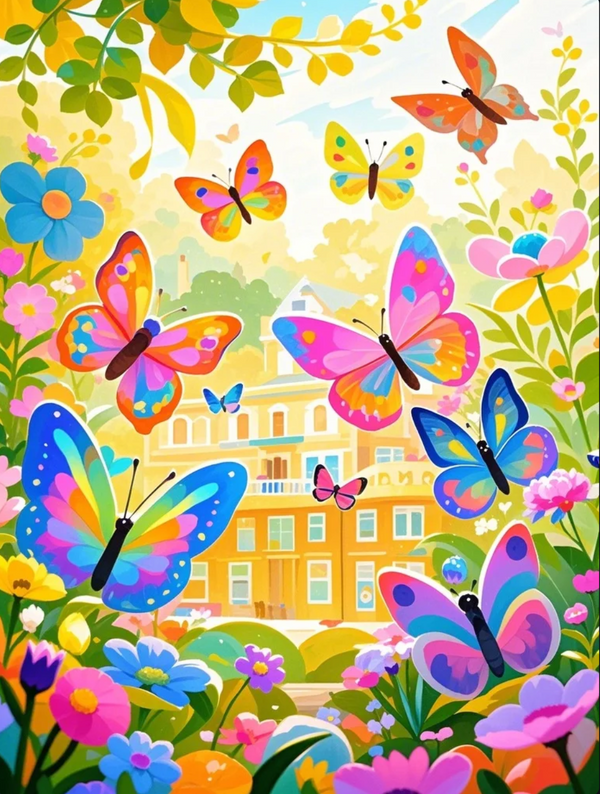 Diamond Painting - Sunny Meadow of A Thousand Wings
