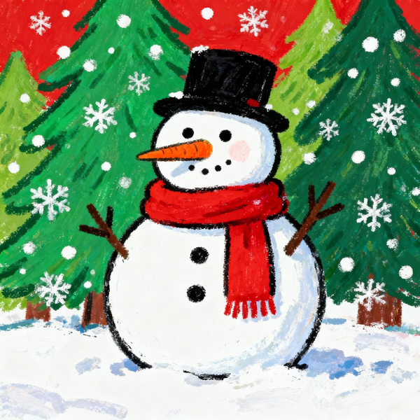 Paint by Numbers: The Snowman's Christmas Wishes