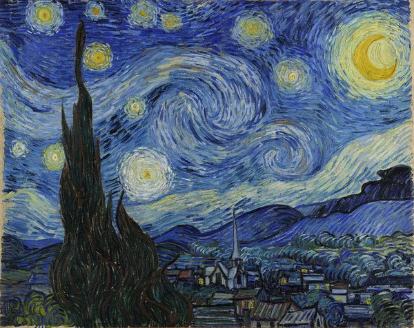 Paint by Numbers：The Starry Night_Vincent van Gogh1889