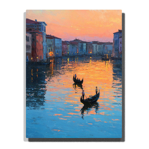 Grand Canal Sunset Glow – Venice Italy Paint by Numbers Kit | PaintEasy